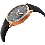 Buy Shop Calvin Klein Posh Black Dial Black Leather Strap Watch for Men - K8Q316C3 USA Online
