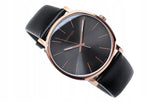 Buy Shop Calvin Klein Posh Black Dial Black Leather Strap Watch for Men - K8Q316C3 USA Online