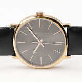 Buy Shop Calvin Klein Posh Black Dial Black Leather Strap Watch for Men - K8Q316C3 USA Online