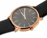 Buy Shop Calvin Klein Posh Black Dial Black Leather Strap Watch for Men - K8Q316C3 USA Online
