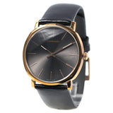 Buy Shop Calvin Klein Posh Black Dial Black Leather Strap Watch for Men - K8Q316C3 USA Online