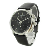 Buy Shop Calvin Klein Posh Black Dial Black Leather Strap Watch for Men - K8Q371C1 USA Online