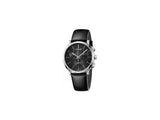 Buy Shop Calvin Klein Posh Black Dial Black Leather Strap Watch for Men - K8Q371C1 USA Online