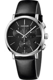Buy Shop Calvin Klein Posh Black Dial Black Leather Strap Watch for Men - K8Q371C1 USA Online