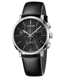 Buy Shop Calvin Klein Posh Black Dial Black Leather Strap Watch for Men - K8Q371C1 USA Online