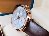 Buy Shop Calvin Klein Posh Chronograph White Dial Brown Leather Strap Watch for Men - K8Q376G6 USA Online