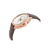 Buy Shop Calvin Klein Posh Chronograph White Dial Brown Leather Strap Watch for Men - K8Q376G6 USA Online