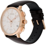 Buy Shop Calvin Klein Posh Chronograph White Dial Brown Leather Strap Watch for Men - K8Q376G6 USA Online