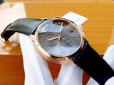 Buy Shop Calvin Klein Posh Grey Dial Black Leather Strap Watch for Men - K8Q376C3 USA Online