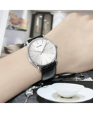 Buy Shop Calvin Klein Posh Silver Dial Black Leather Strap Watch for Men - K8Q311C6 USA Online