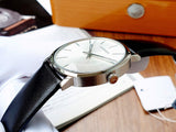 Buy Shop Calvin Klein Posh Silver Dial Black Leather Strap Watch for Men - K8Q311C6 USA Online