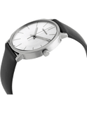 Buy Shop Calvin Klein Posh Silver Dial Black Leather Strap Watch for Men - K8Q311C6 USA Online