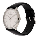 Buy Shop Calvin Klein Posh Silver Dial Black Leather Strap Watch for Men - K8Q311C6 USA Online