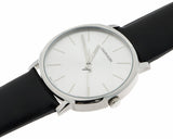 Buy Shop Calvin Klein Posh Silver Dial Black Leather Strap Watch for Men - K8Q311C6 USA Online