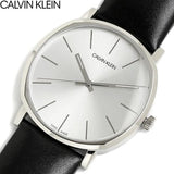 Buy Shop Calvin Klein Posh Silver Dial Black Leather Strap Watch for Men - K8Q311C6 USA Online