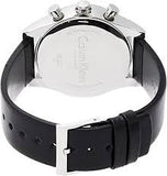 Buy Shop Calvin Klein Posh Silver Dial Black Leather Strap Watch for Men - K8Q371C6 USA Online