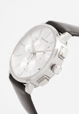 Buy Shop Calvin Klein Posh Silver Dial Black Leather Strap Watch for Men - K8Q371C6 USA Online