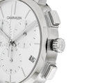 Buy Shop Calvin Klein Posh Silver Dial Black Leather Strap Watch for Men - K8Q371C6 USA Online