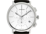 Buy Shop Calvin Klein Posh Silver Dial Black Leather Strap Watch for Men - K8Q371C6 USA Online