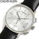 Buy Shop Calvin Klein Posh Silver Dial Black Leather Strap Watch for Men - K8Q371C6 USA Online