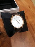 Buy Shop Calvin Klein Posh Silver Dial Brown Leather Strap Watch for Men - K8Q316G6 USA Online