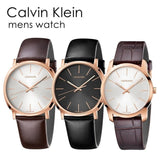 Buy Shop Calvin Klein Posh Silver Dial Brown Leather Strap Watch for Men - K8Q316G6 USA Online