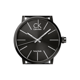 Buy Shop Calvin Klein Post Minimal Black Dial Black Leather Strap Watch for Men - K7621401 USA Online