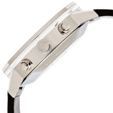 Buy Shop Calvin Klein Post Minimal Chronograph Black Dial Black Leather Strap Watch for Men - K7627107 USA Online