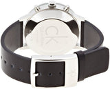 Buy Shop Calvin Klein Post Minimal Chronograph Black Dial Black Leather Strap Watch for Men - K7627107 USA Online