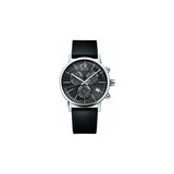 Buy Shop Calvin Klein Post Minimal Chronograph Black Dial Black Leather Strap Watch for Men - K7627107 USA Online