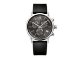Buy Shop Calvin Klein Post Minimal Chronograph Black Dial Black Leather Strap Watch for Men - K7627107 USA Online