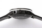 Buy Shop Calvin Klein Post Minimal Chronograph Black Dial Black Leather Strap Watch for Men - K7627401 USA Online