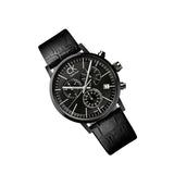 Buy Shop Calvin Klein Post Minimal Chronograph Black Dial Black Leather Strap Watch for Men - K7627401 USA Online