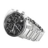 Buy Shop Calvin Klein Post Minimal Chronograph Black Dial Silver Steel Strap Watch for Men - K7627161 USA Online