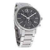 Buy Shop Calvin Klein Post Minimal Chronograph Black Dial Silver Steel Strap Watch for Men - K7627161 USA Online
