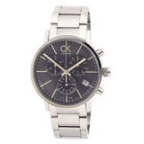 Buy Shop Calvin Klein Post Minimal Chronograph Black Dial Silver Steel Strap Watch for Men - K7627161 USA Online