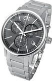 Buy Shop Calvin Klein Post Minimal Chronograph Black Dial Silver Steel Strap Watch for Men - K7627161 USA Online