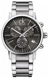 Buy Shop Calvin Klein Post Minimal Chronograph Black Dial Silver Steel Strap Watch for Men - K7627161 USA Online