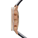 Buy Shop Calvin Klein Post Minimal Chronograph Rose Gold Dial Black Leather Strap Watch for Men - K7627201 USA Online