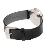 Buy Shop Calvin Klein Post Minimal Silver Dial Black Leather Strap Watch for Men - K7621192 USA Online