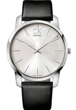Buy Shop Calvin Klein Post Minimal Silver Dial Black Leather Strap Watch for Men - K7621192 USA Online