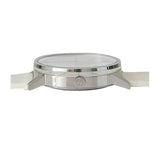 Buy Shop Calvin Klein Post Minimal Silver Dial White Leather Strap Watch for Men - K7621126 USA Online