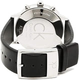 Buy Shop Calvin Klein Post Minimal White Dial Black Leather Strap Watch for Men - K7627120 USA Online