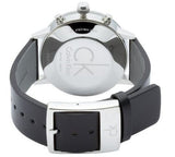 Buy Shop Calvin Klein Post Minimal White Dial Black Leather Strap Watch for Men - K7627120 USA Online