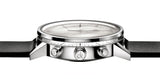 Buy Shop Calvin Klein Post Minimal White Dial Black Leather Strap Watch for Men - K7627120 USA Online