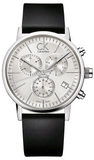 Buy Shop Calvin Klein Post Minimal White Dial Black Leather Strap Watch for Men - K7627120 USA Online