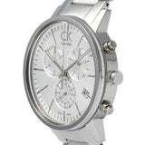 Buy Shop Calvin Klein Post Minimal White Dial Silver Steel Strap Watch for Men - K7627126 USA Online