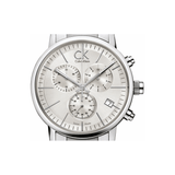 Buy Shop Calvin Klein Post Minimal White Dial Silver Steel Strap Watch for Men - K7627126 USA Online