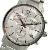 Buy Shop Calvin Klein Post Minimal White Dial Silver Steel Strap Watch for Men - K7627126 USA Online