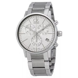 Buy Shop Calvin Klein Post Minimal White Dial Silver Steel Strap Watch for Men - K7627126 USA Online